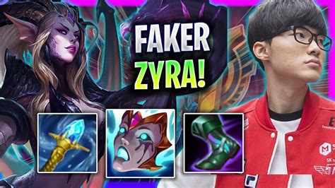 FAKER ZYRA JUNGLE GAMEPLAY KR SOLOQ T1 Faker Plays Zyra Jungle Vs