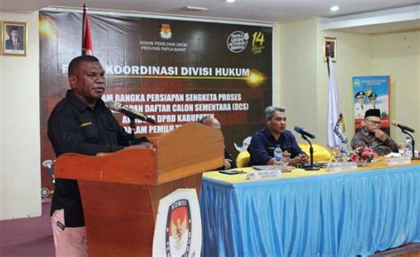 Kpu Papua Barat Gelar Simulasi Sengketa Proses Pemilu Pasca Penetapan