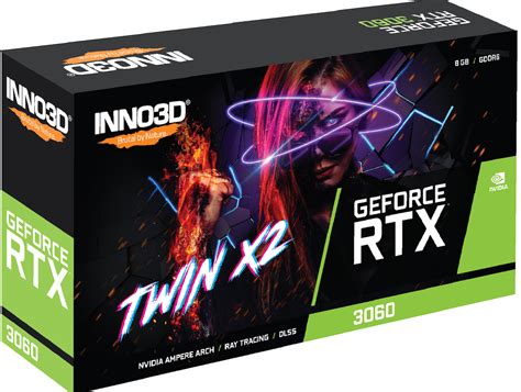 Inno 3D GeForce RTX 3060 8GB GDDR6 Twin X2 Κάρτα Γραφικών N30602 08D6