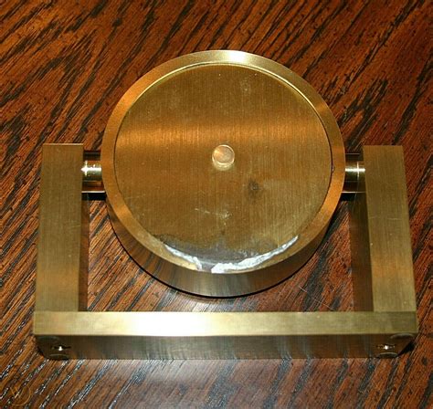 Tiffany And Co Brass Swivel Desk Mantel Clock 215389 Engraved 1997 3831757245