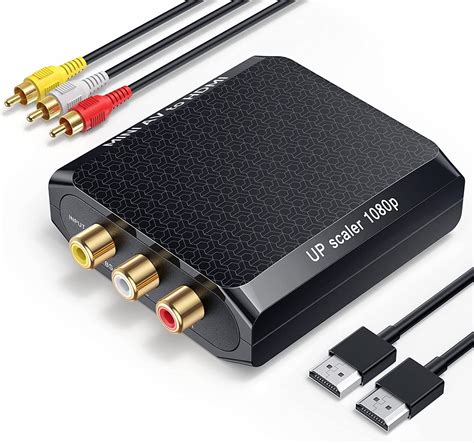 Wenter Convertidor Rca A Hdmi Convertidor Av 1080p A Hdmi Mini Adaptador De Audio