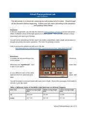 M5VirtualPhotosynthesisLab Docx Virtual Photosynthesis Lab Lab