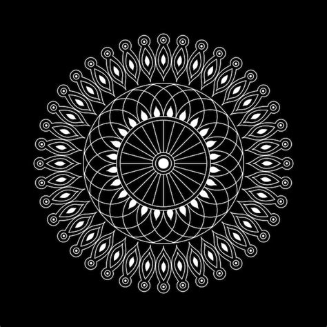 Kreative Mandala Designelemente Vektor Und Illustration Premium Vektor