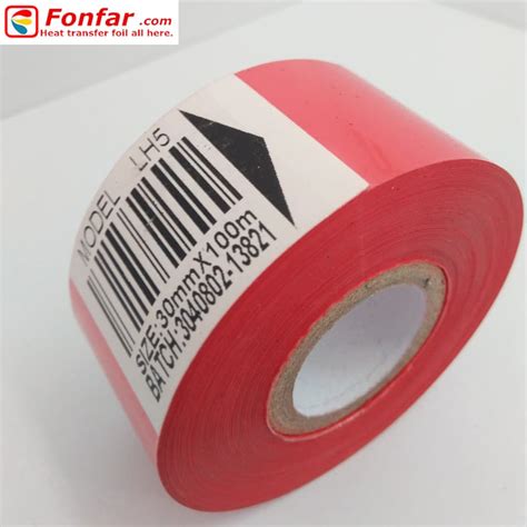 35mm 100m Red Hot Stamp Marking Foil Stamping On Plastic Tradekorea