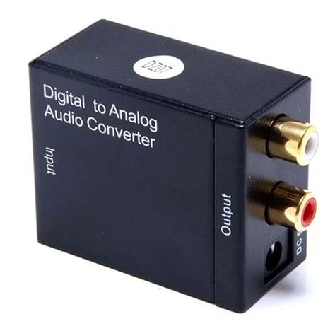 Conversor Óptico Coaxial Digital P Som Analógico Saída Rca