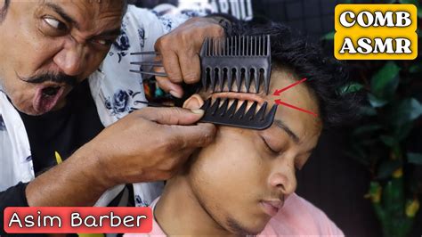 Comb Massage By Asim Barber Scalp Massage Neck Cracking Hair