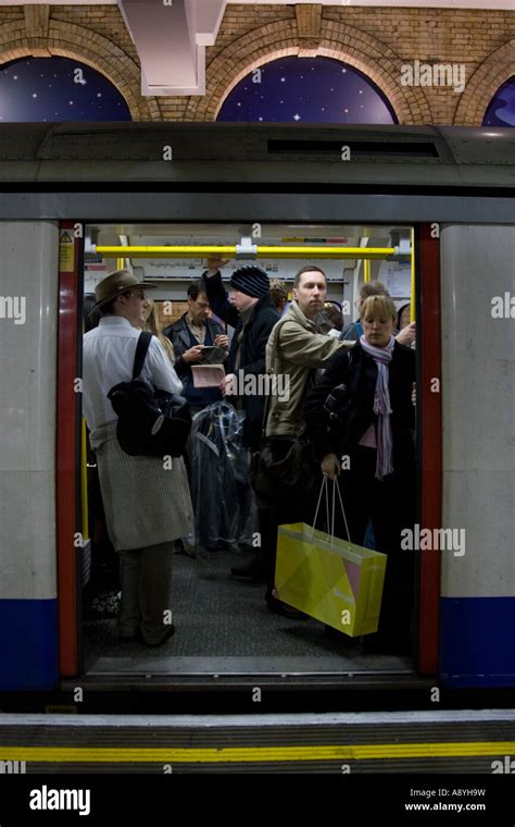 District Line Train Gloucester Road Station London Underground