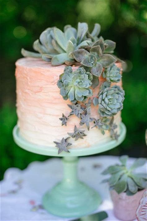 20 Succulent Wedding Cake Inspiration That Wow