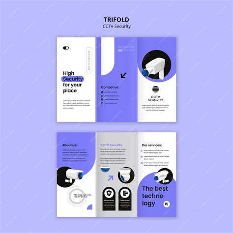 premium psd cctv security template design