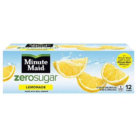 Minute Maid Lemonade Zero Sugar 12 Ea Lemon Juice And Lemonade