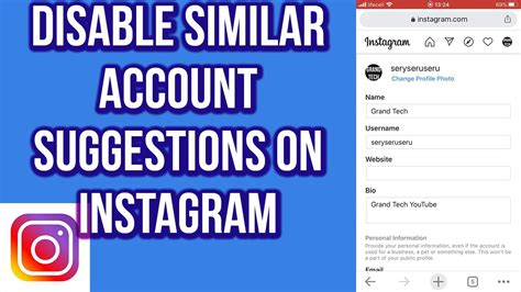 How To Disable Similar Account Suggestions On Instagram Youtube