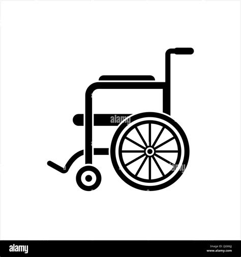 Wheelchair Icon Disable Person Movement Helper Chair With Wheels