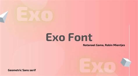 Exo Font Free Fonts Vault