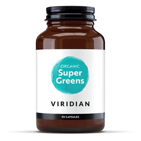 Organic Organic Super Greens Capsules In 90vegcaps From Viridian