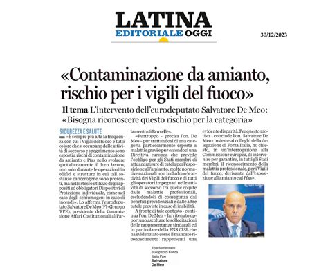 Latina Oggi 30 Dicembre 2023 On Salvatore De Meo