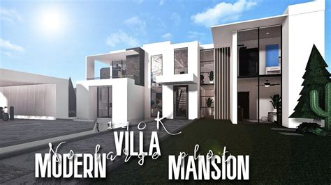 Villa Modern Mansion 140k No Large Plot Roblox Bloxburg Youtube