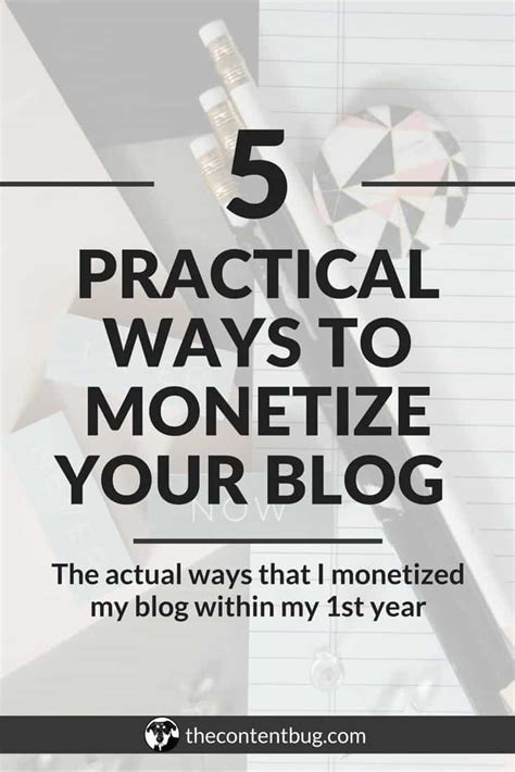 5 Practical Ways To Monetize Your Blog How I Monetized My Blog Within