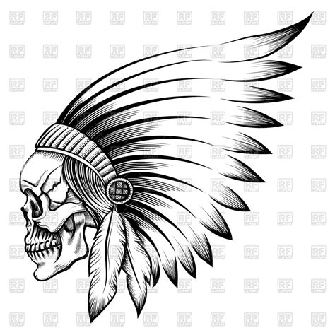 Indian Headdress Silhouette At Getdrawings Free Download