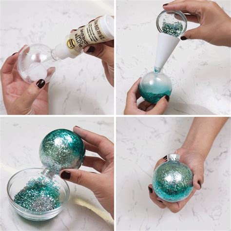 DIY Glitter Ornaments 3 Easy Techniques Glitter Ornaments Diy