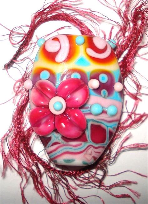 Handmade Lampwork Focal Bead Made By Suuzdesign In By Suuzdesign 19 00 Lampwork Focal Bead