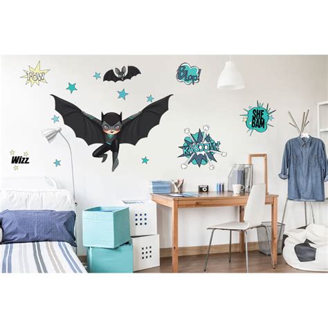 Adesivo Murale Super Eroi Nero E Pipistrello Per Bambini Maisons Du Monde