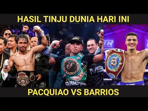 Hasil Tinju Dunia Hari Ini Ko Ronde Ke Manny Pacquiao Vs Mario