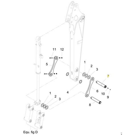 Yanmar Genuine Arm Link Pin Vio57 6A Machine Serve