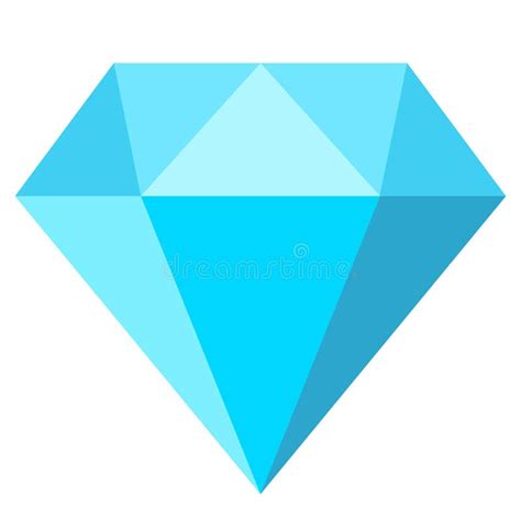 Icono De La Gema De Diamantes Azules Ilustraci N Del Vector