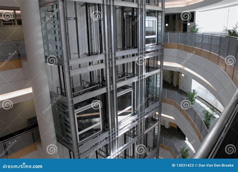 Glass Elevators Background Stock Photography Cartoondealer