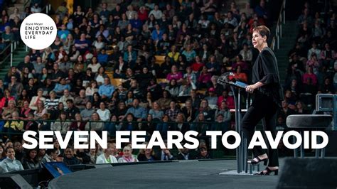 Seven Fears To Avoid Joyce Meyer Enjoying Everyday Life YouTube