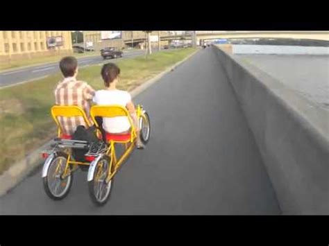 Двухместный веломобиль - YouTube