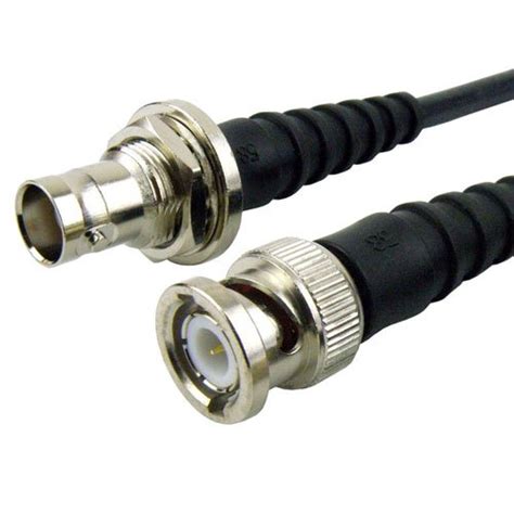 Bnc Male To Bnc Female Bulkhead Cable Rg Coax In Inch