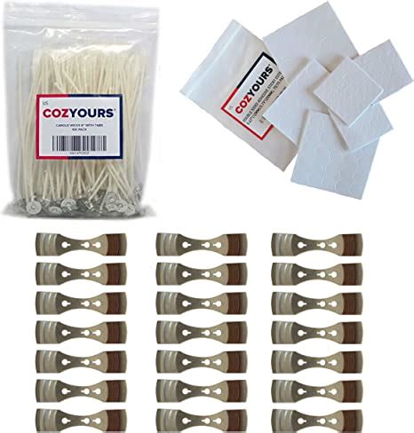 Amazon Cozyours 6 Inch Cotton Wicks For Candle Making 100 Pcs