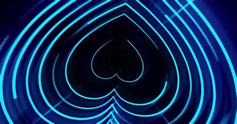 Abstract Blue Heart Animated Background Video, Motion Graphics ft ...