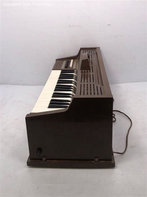 Magnus P Watts Portable Electric Chord Organ Wooden Brown Ebay