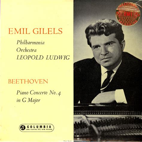 Beethoven Emil Gilels Philharmonia Orchestra Leopold Ludwig Piano