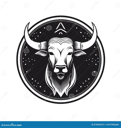 Generative Ai Taurus Horoscope Sign Vector Stock Illustration