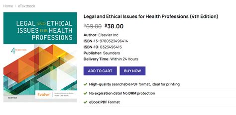 Pdf Legal And Ethical Issues For Health Professions Th Edition