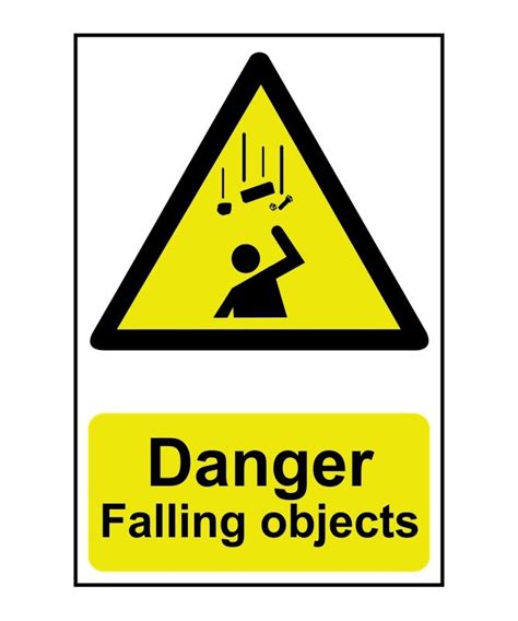 Danger Falling Objects Safety Sign