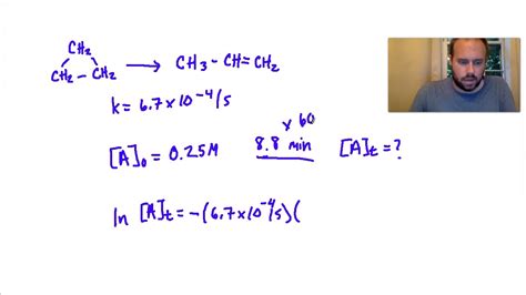 Chem 112 Relating Reactants Concentration And Time Youtube