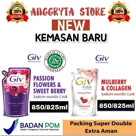 Jual Giv Body Wash Sabun Mandi Cair Sebelumnya Ml Berganti Ukuran