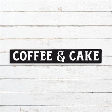Vintage Style Wood Coffee And Cake Sign 100 Handmade And Etsy