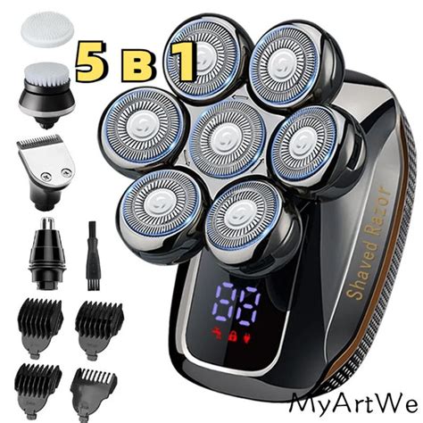 Электробритва 7D Бритва R7800Q MyArtWe машинка для стрижки волос, серый ...