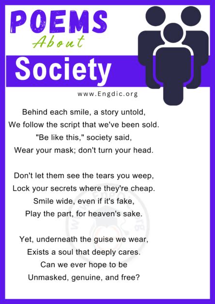 10 Short Poems About Society Societies Issues And Expectations Engdic