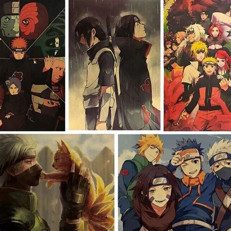 Naruto Anime Poster Decoration Kakashi Poster League Of Ninja