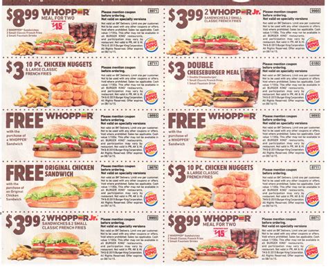 Burger King Coupons Printable August Lanni Modesta