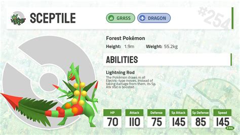 #0254 Mega Sceptile - Pokecharms PokéDex