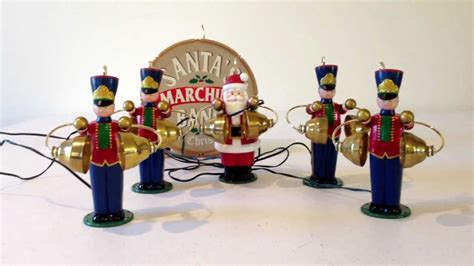 Mr Christmas Santas Marching Animated And Musical Band Youtube