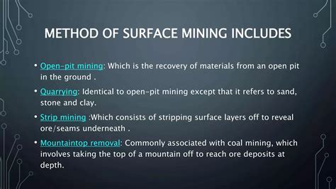 Surface mining | PPT