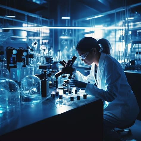 Premium Photo Researcher Conduct Scientific Research In The Laboratory